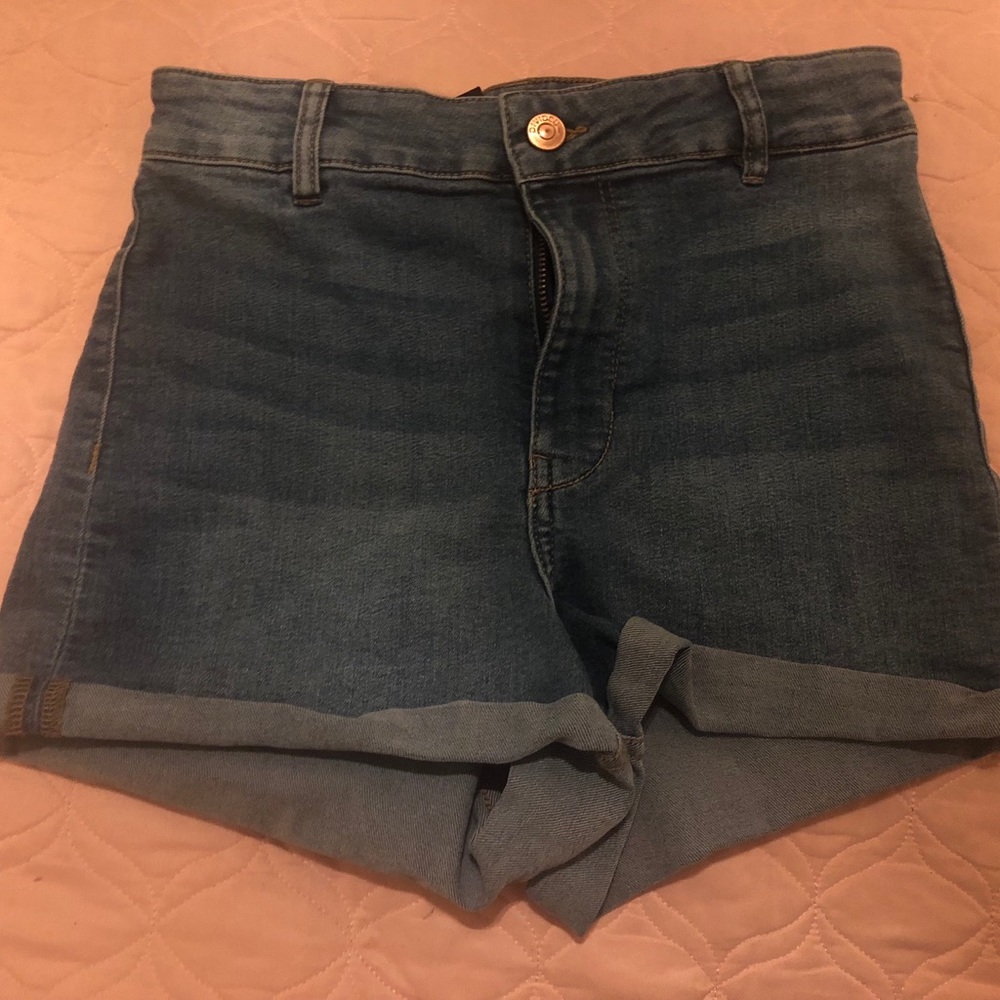h&m High waist denim shorts